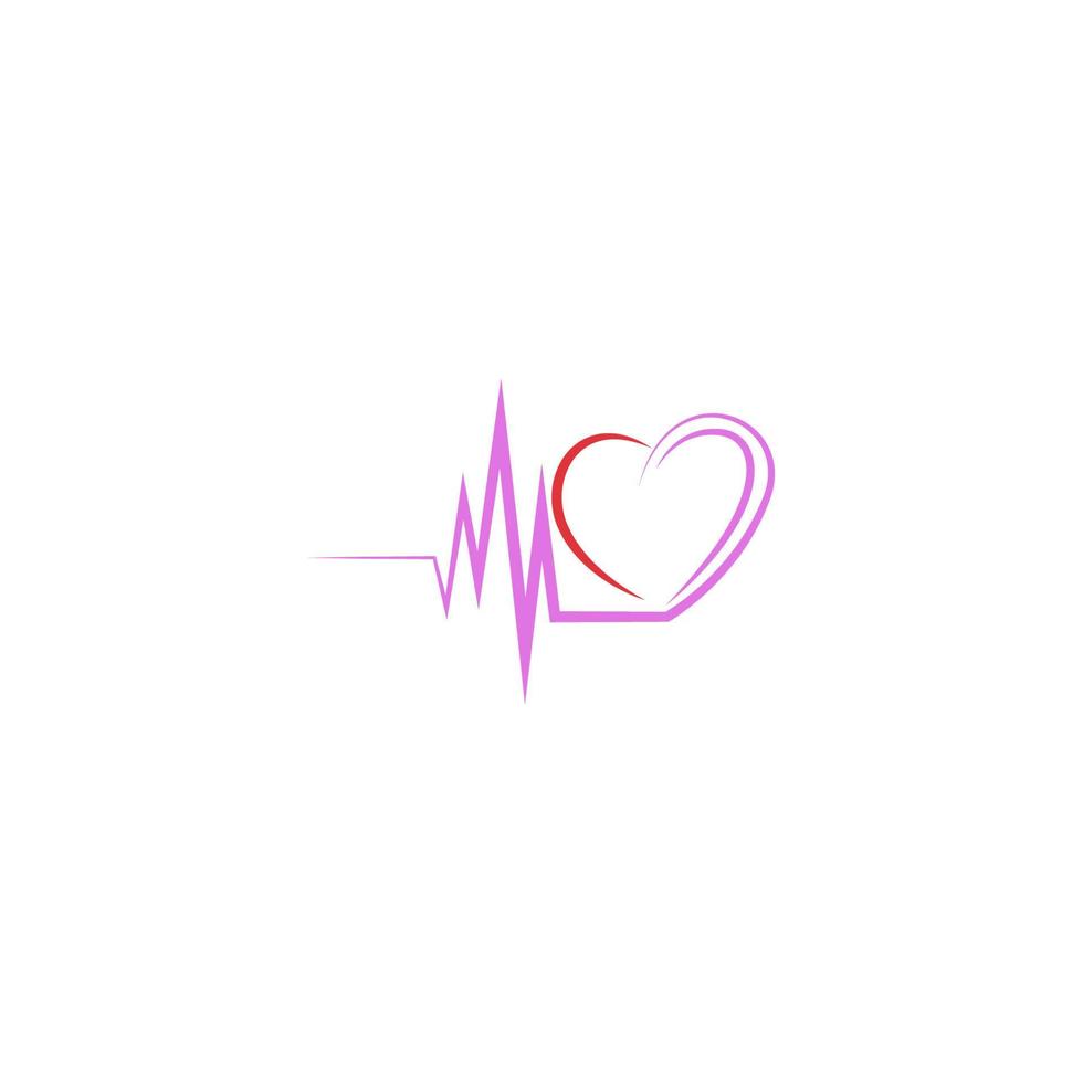 hart zorg logo pictogram ontwerp illustratie vector
