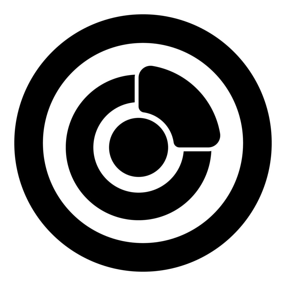 remsysteem op wiel auto auto schijf pad hydraulische trommel pictogram in cirkel ronde zwarte kleur vector illustratie afbeelding solide omtrek stijl