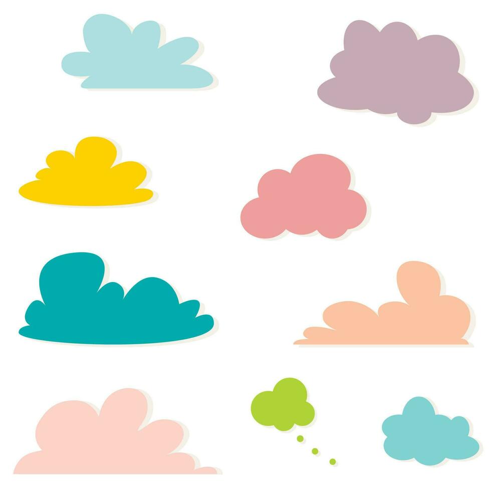 stripboek wolk bubbels vector