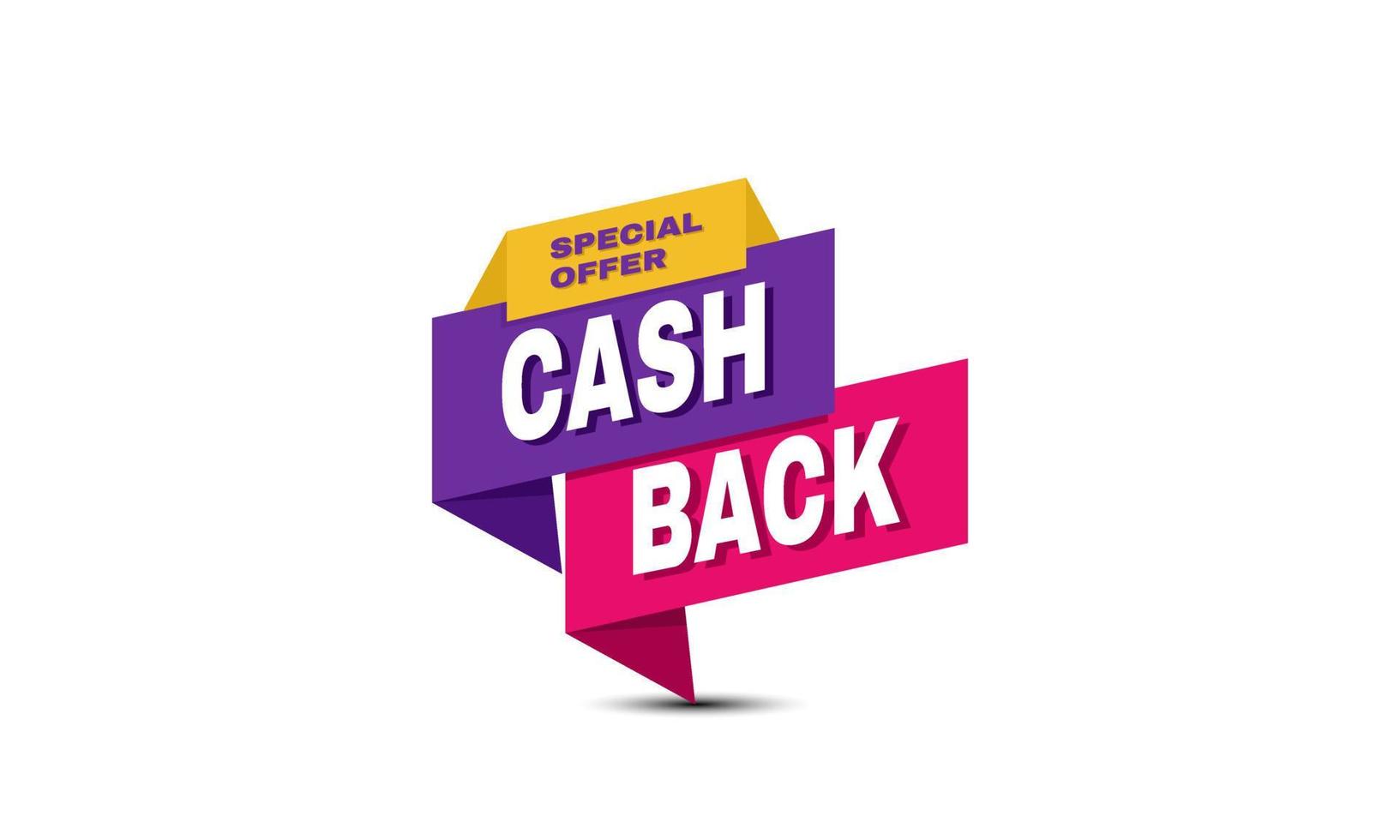 vector cashback speciale aanbieding banner illustratie