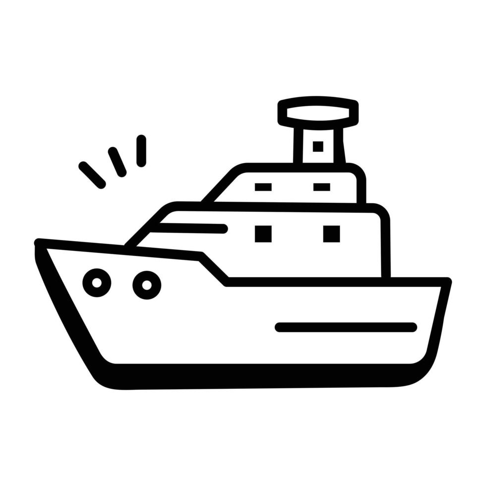 doodle icoon van cruise is nu beschikbaar voor premium download vector