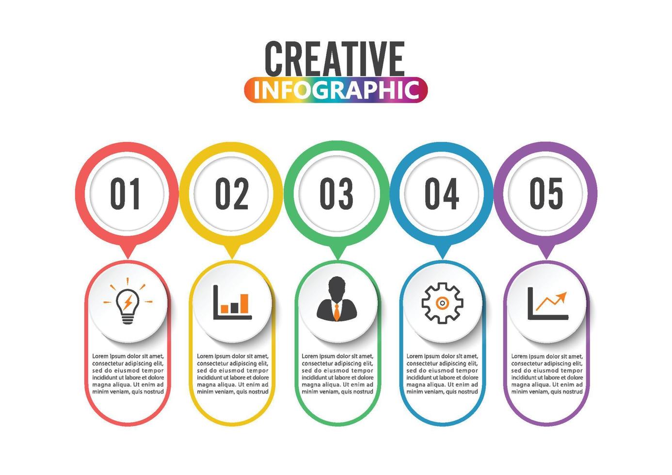 abstracte infographics nummer optiesjabloon. vector illustratie. kan worden gebruikt voor werkstroomlay-out, diagram, zakelijke stapopties, banner, webdesign. beroerte pictogrammen.