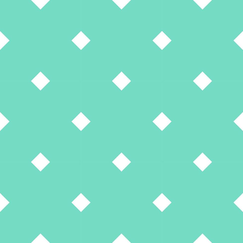 naadloze achtergrond met kleine witte vierkante patroon op groene achtergrond. vector