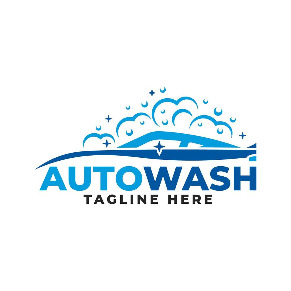 car wash logo ontwerpsjabloon, auto logo vector illustratie ontwerp