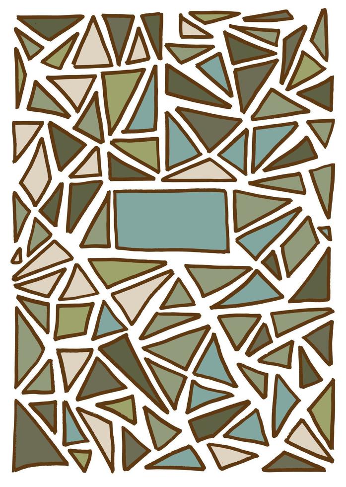 driehoek patroon achtergrond. hand getekende vectorillustratie vector