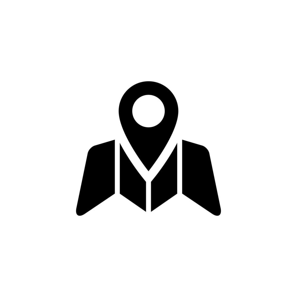 pin-kaart, locatiemarkering pictogram vector geïsoleerd op een witte achtergrond