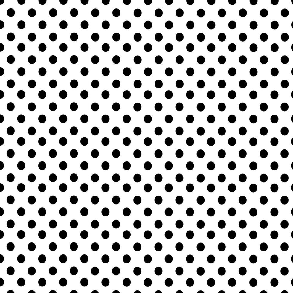zwart cirkel eenvoudig patroon, gemakkelijk stippatroon, zwart-witte achtergrond. vector