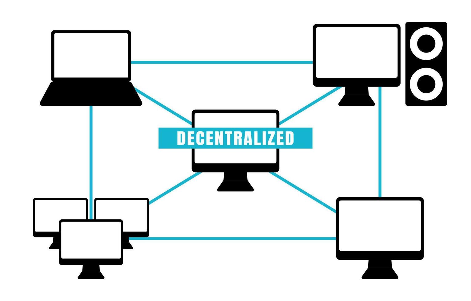 defi gedecentraliseerde financiële illustratietransactie. toekomstige transactie op blockchain vector