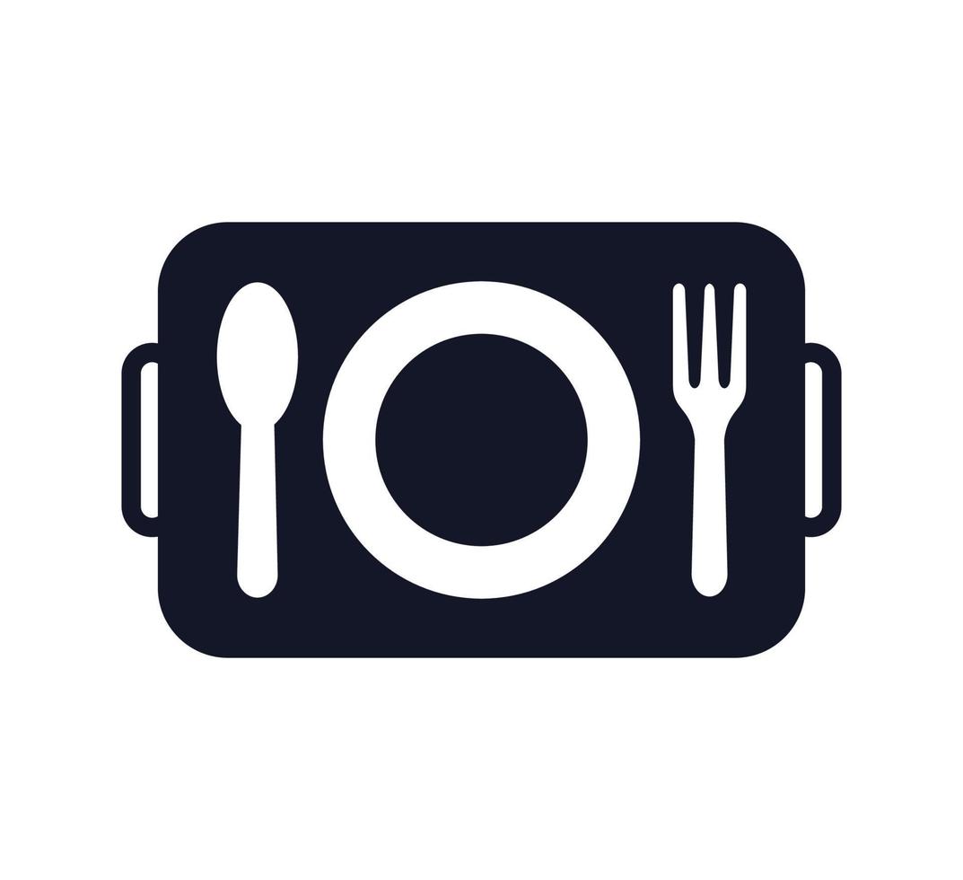 restaurant pictogram, lepel en vork pictogram vector logo ontwerpsjabloon