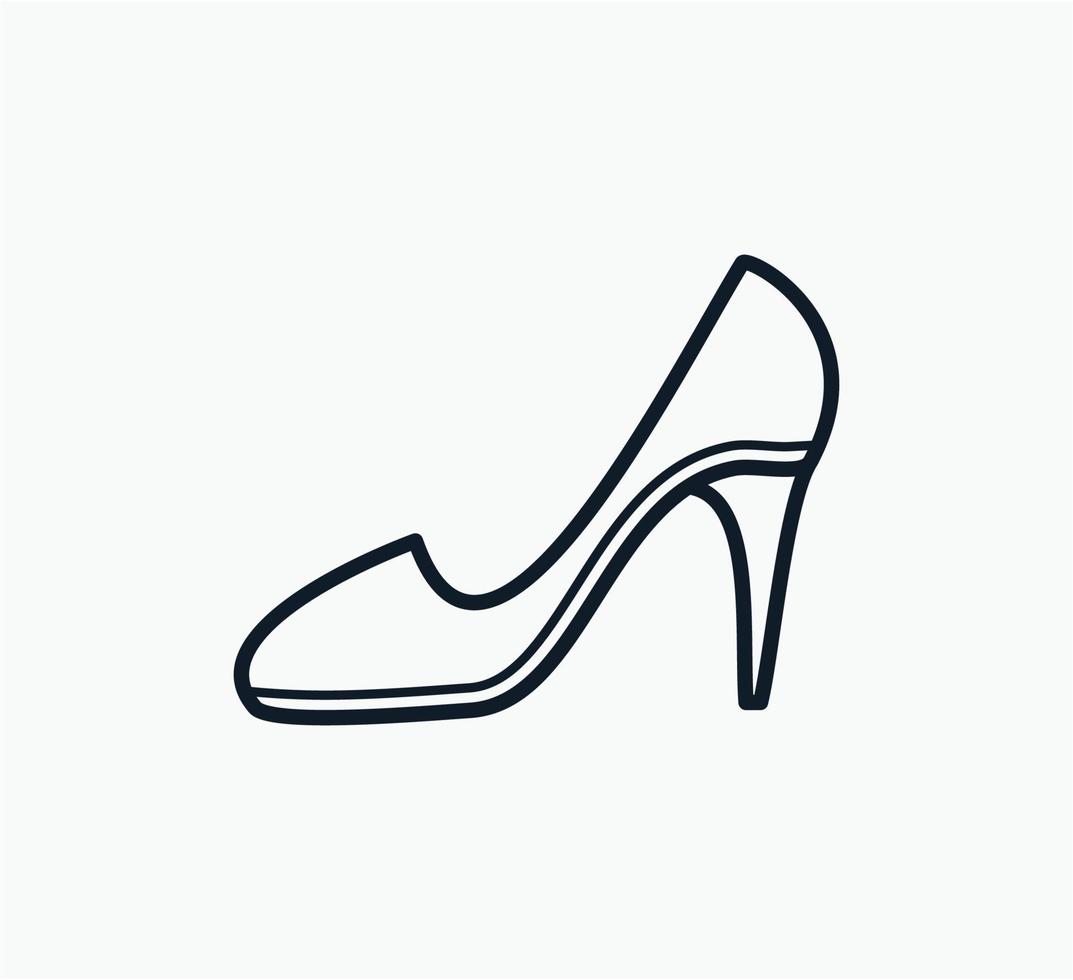de schoenen pictogram vector logo ontwerpsjabloon