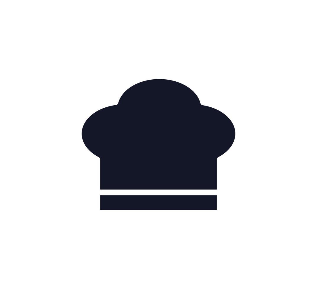 hoed chef-kok pictogram vector logo ontwerpsjabloon