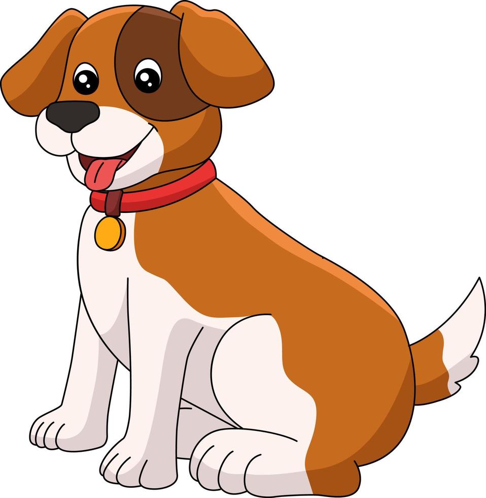 hond cartoon gekleurde clipart illustratie vector