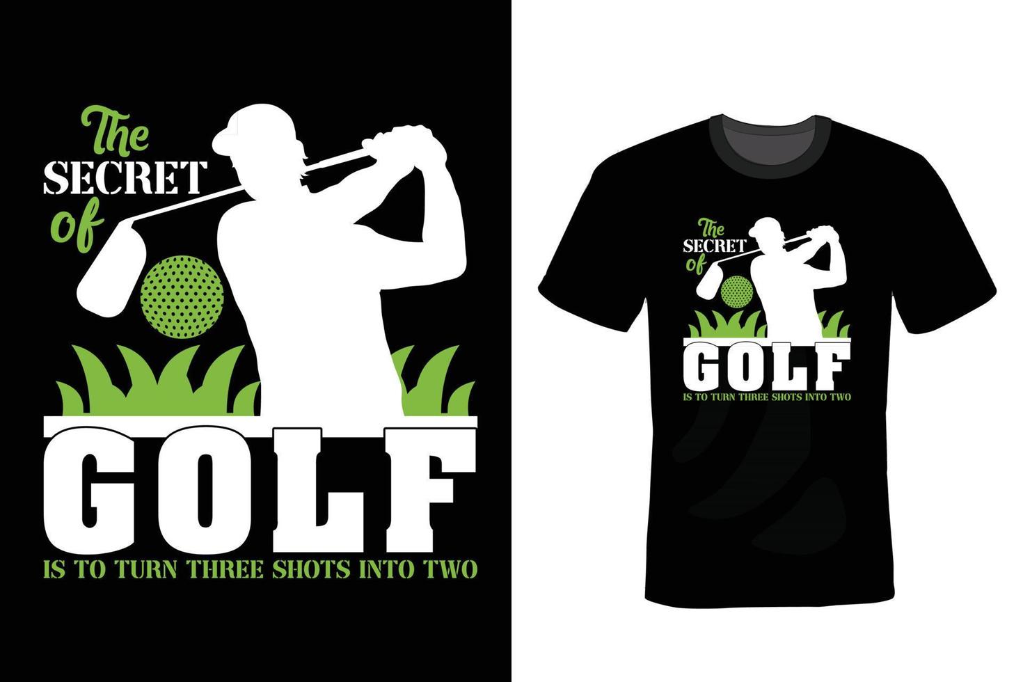 golf t-shirt ontwerp, vintage, typografie vector