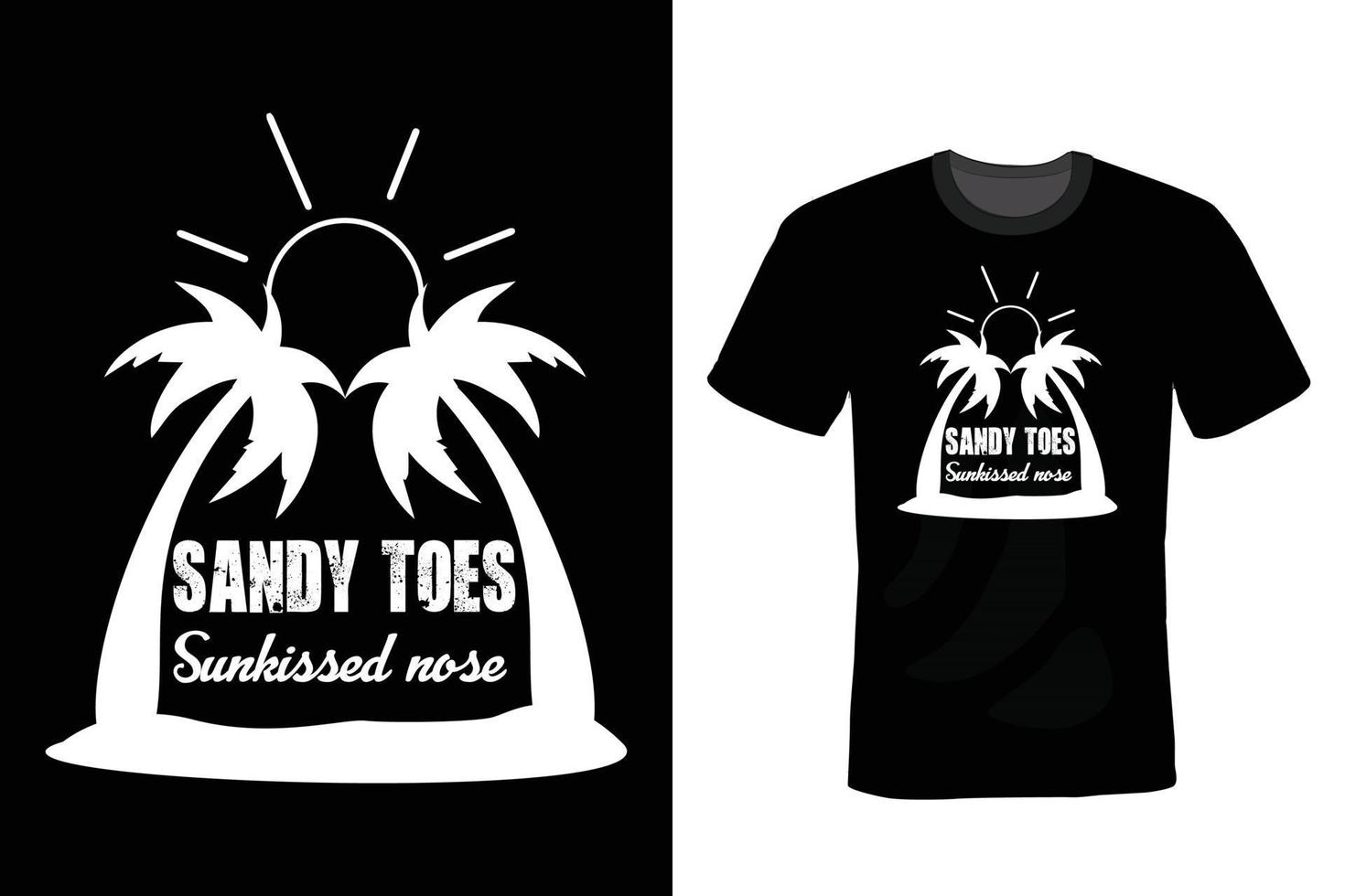 strand t-shirt ontwerp, vintage, typografie vector