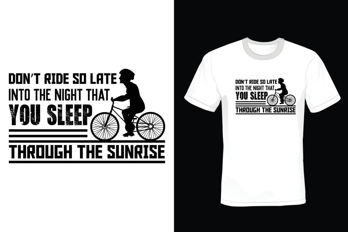 fiets t-shirt ontwerp, vintage, typografie vector