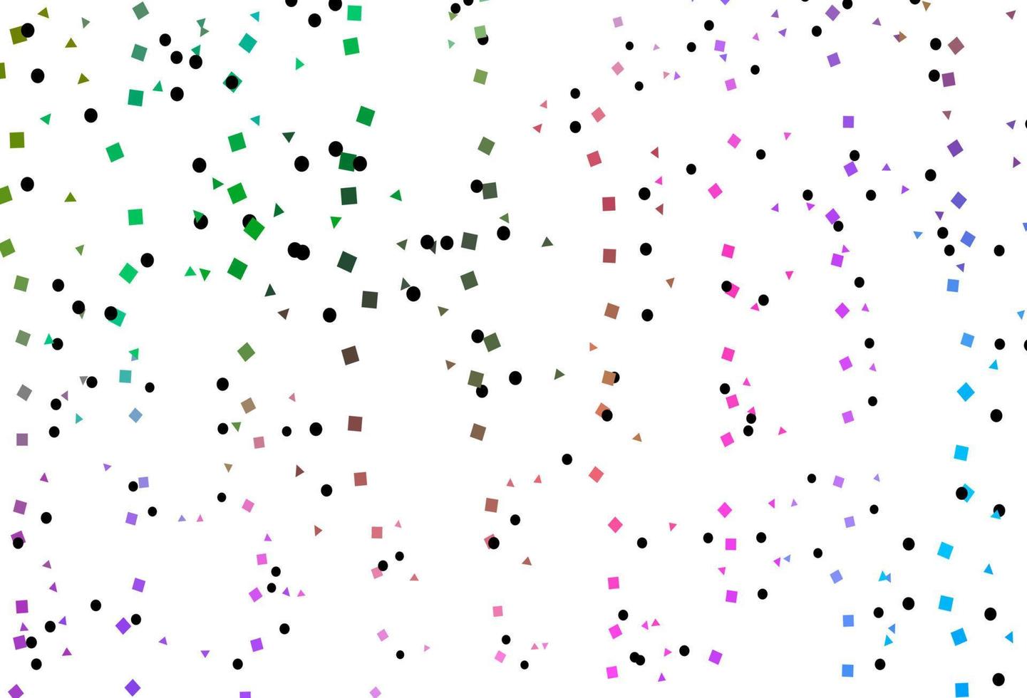 licht veelkleurig, regenboog vectordekking in veelhoekige stijl met cirkels. vector