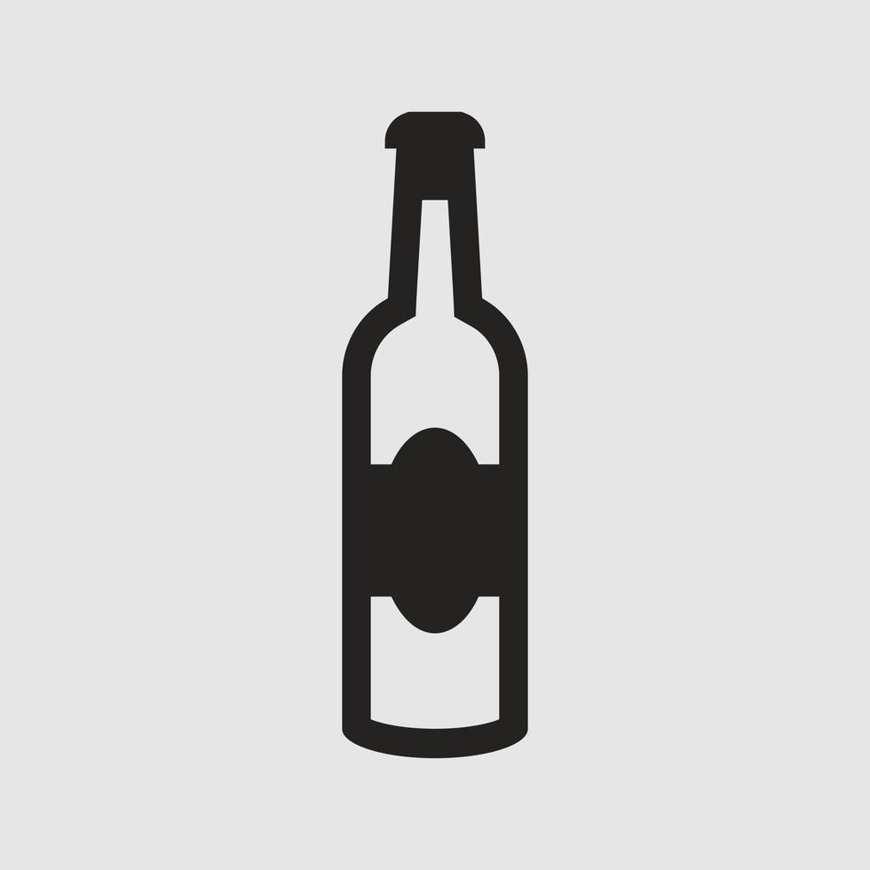 koude drank fles pictogram illustratie, frisdrank. vector