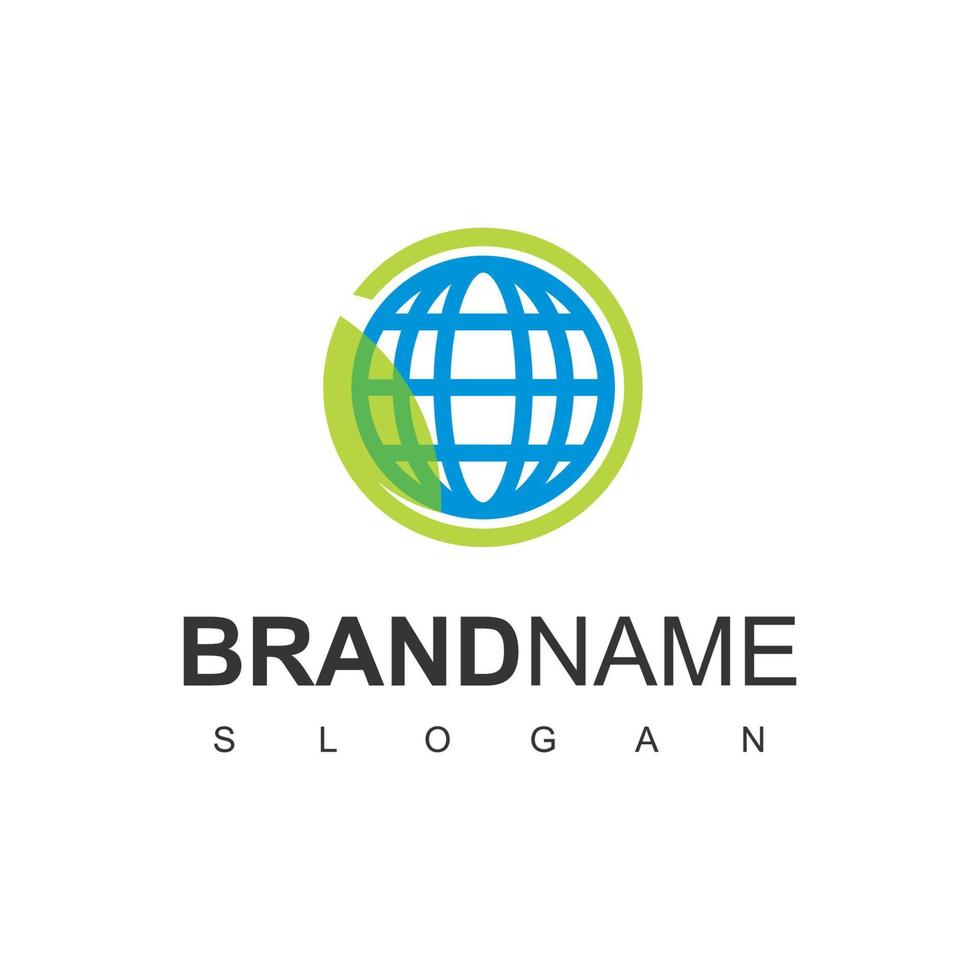 groene wereld logo sjabloon vector