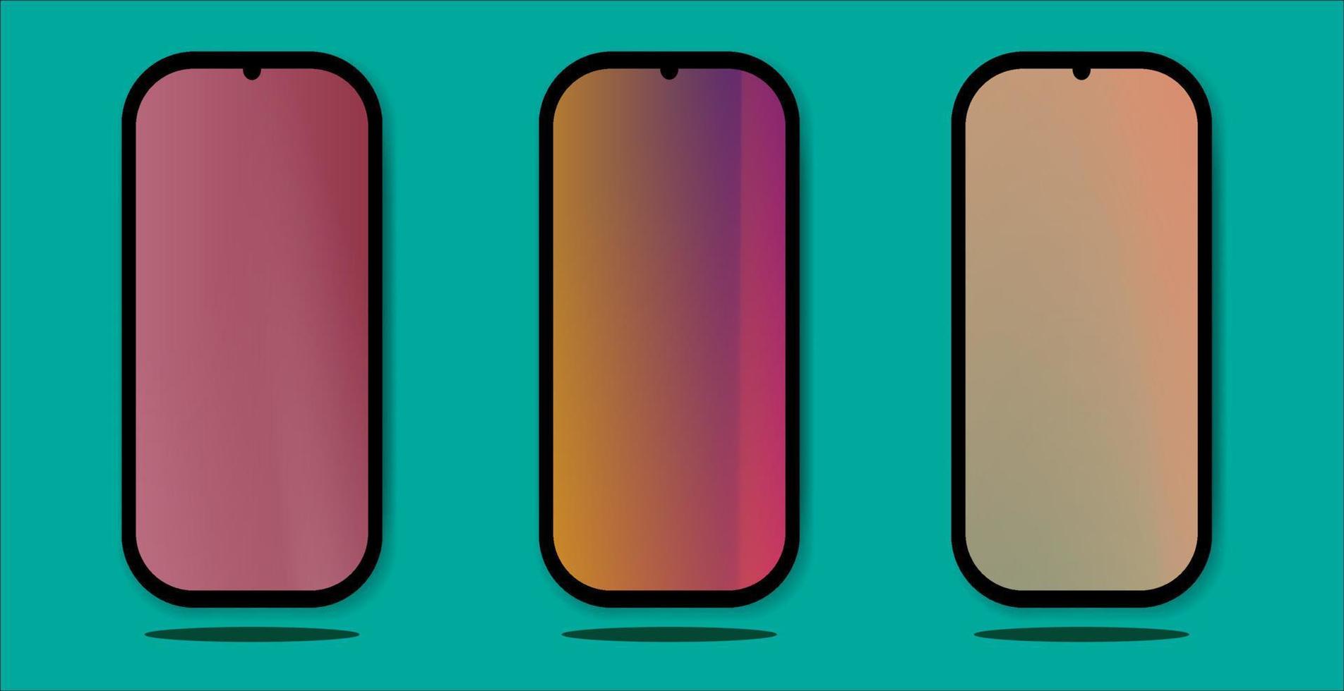 smartphone scherm mockup digitaal apparaat vectorillustratie vector