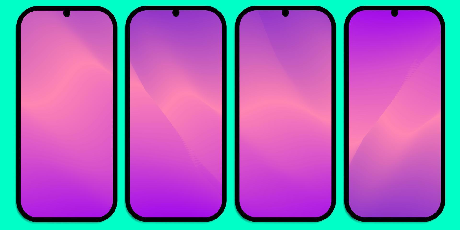 smartphone scherm mockup digitaal apparaat vectorillustratie vector