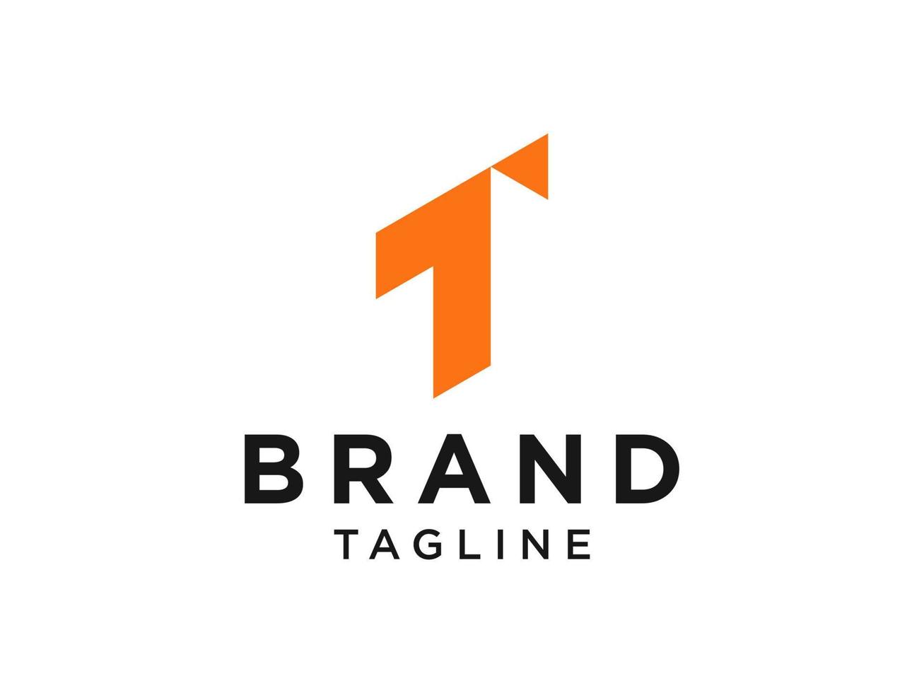 eerste letter t-logo. oranje kruis teken t briefstijl geïsoleerd op een witte achtergrond. bruikbaar voor zakelijke en medische logo's. platte vector logo ontwerpsjabloon element