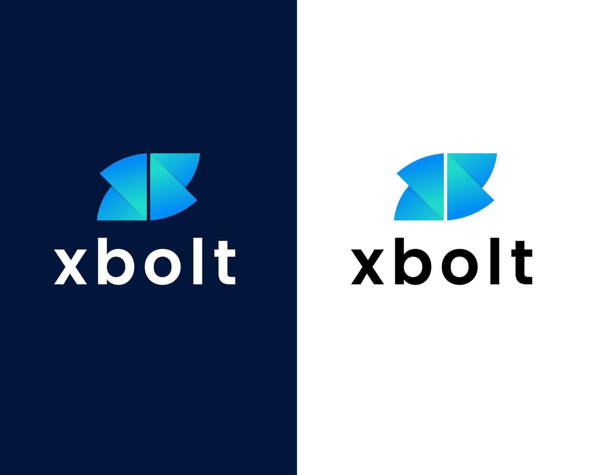 letter x en b logo ontwerpsjabloon vector