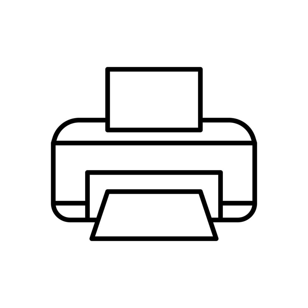 printer geïsoleerd pictogram ontwerpsjabloon vector