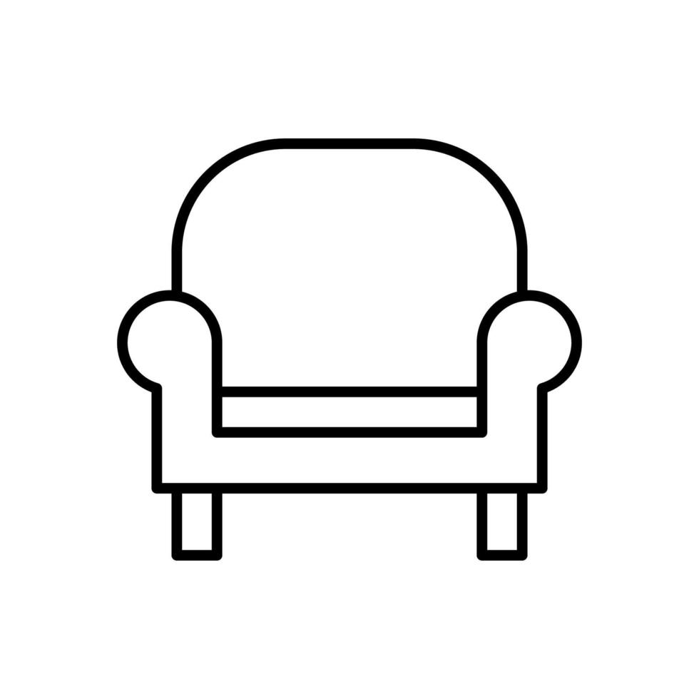 sofa geïsoleerde pictogram ontwerpsjabloon vector