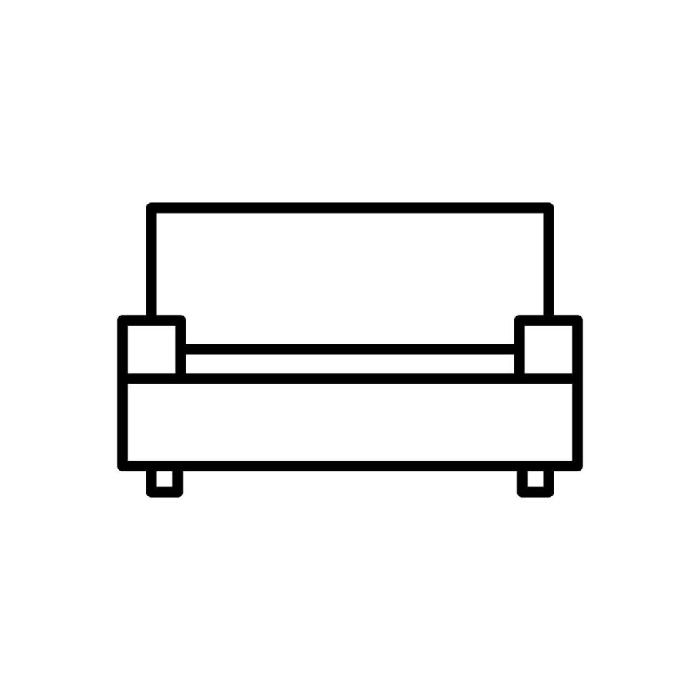 sofa geïsoleerde pictogram ontwerpsjabloon vector