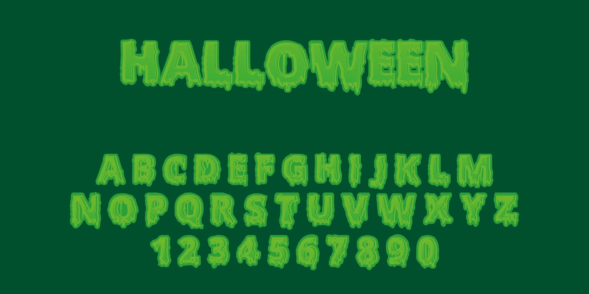 bewerkbaar teksteffect halloween-tekststijl premium vector