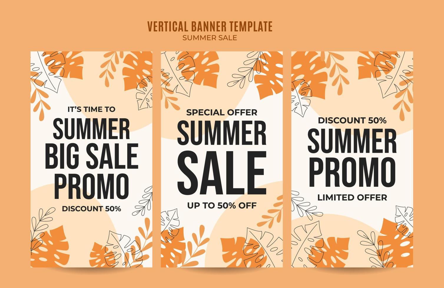 gelukkige zomerverkoop webbanner voor sociale media verticale poster, banner, ruimtegebied en achtergrond vector