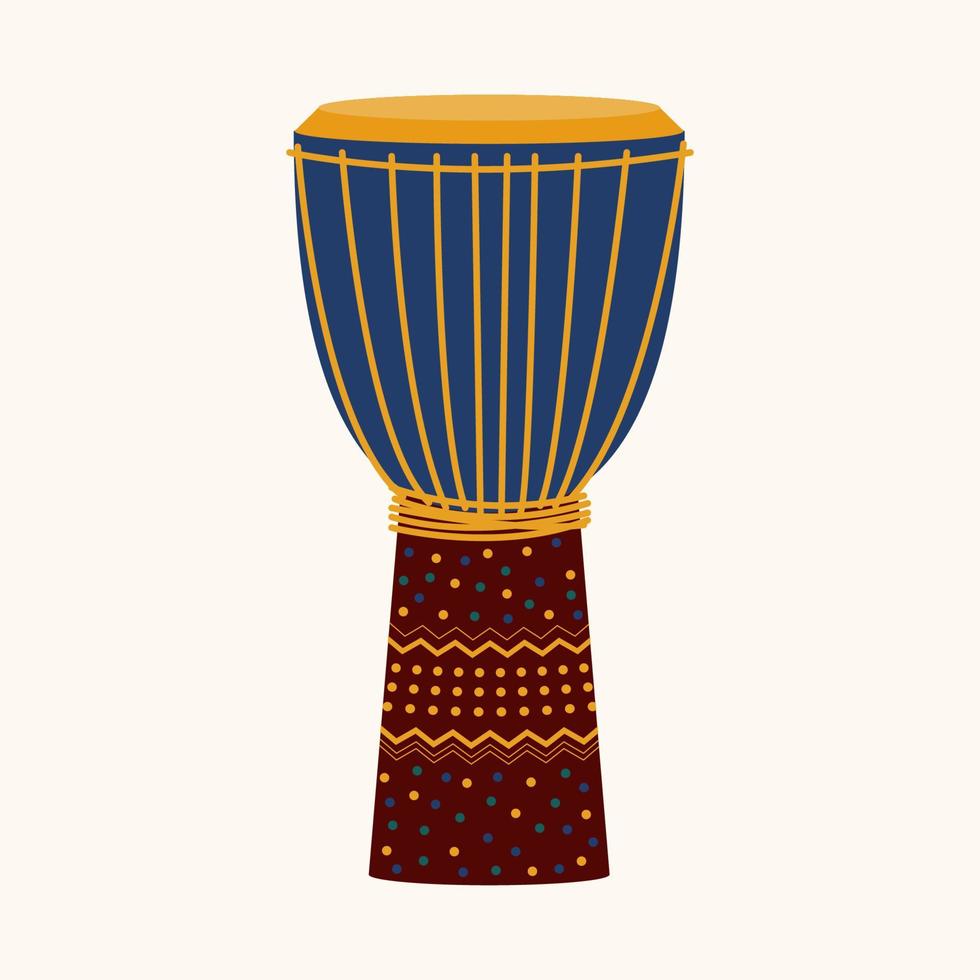 etnische tamboerijn drum patroon achtergrond. abstracte felgekleurde etnisch afrikaanse trommel voor de flyer van het ontwerptoerismebureau, souvenirwinkelreclame, etnisch afrikaans muziekfestival t-shirt print enz. vector
