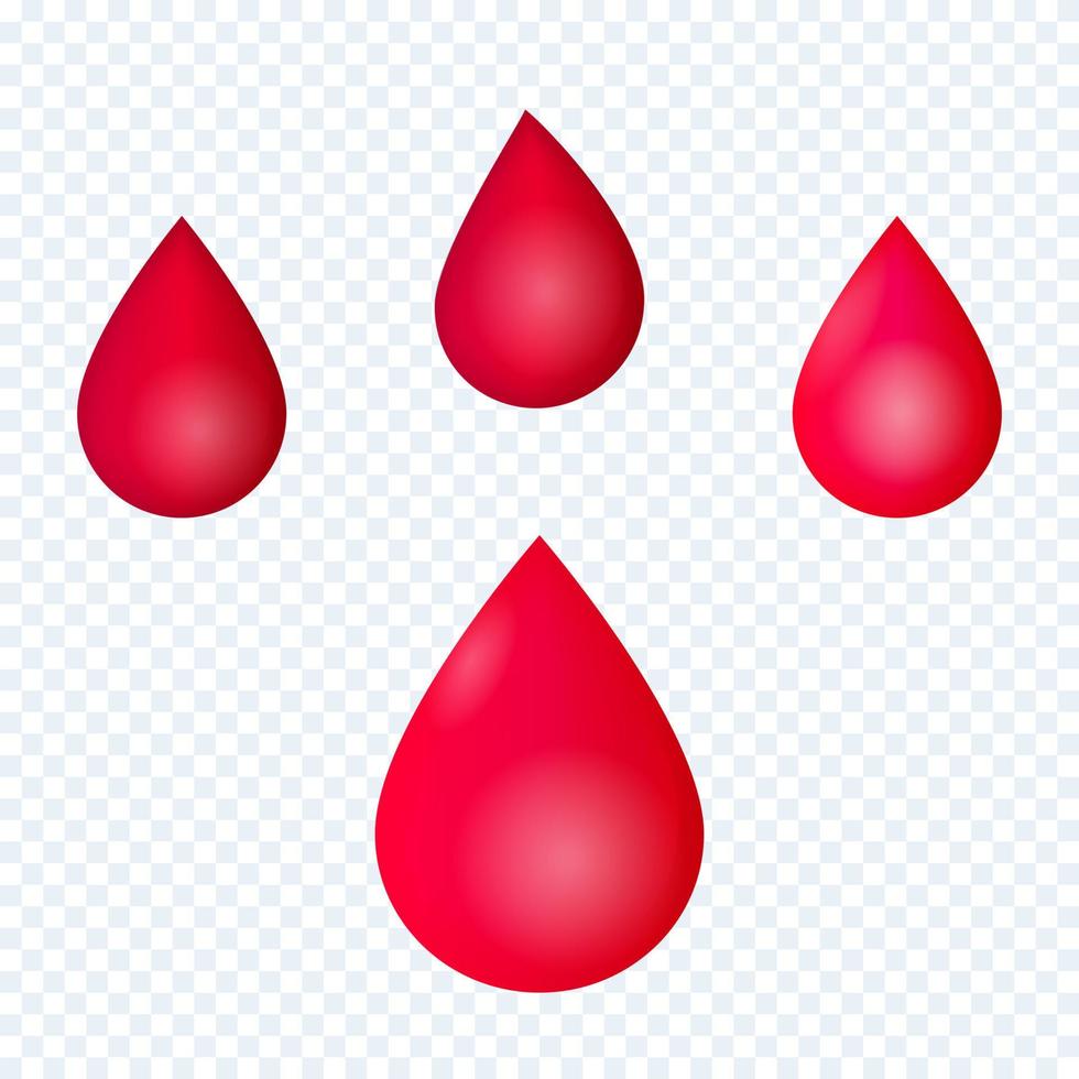 rode druppels bloed vector