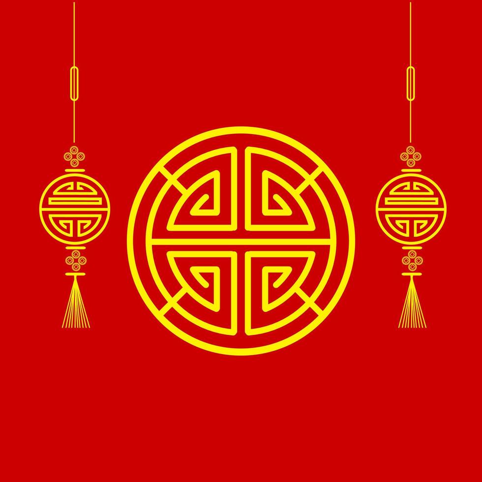 het chinese nieuwe jaar rode achtergrond. vector