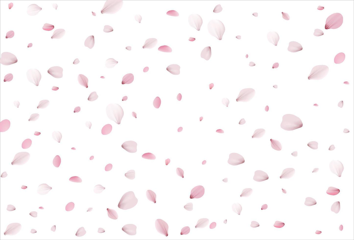 sakura bloemblaadjes achtergrond. kersenbloemblaadjes vector