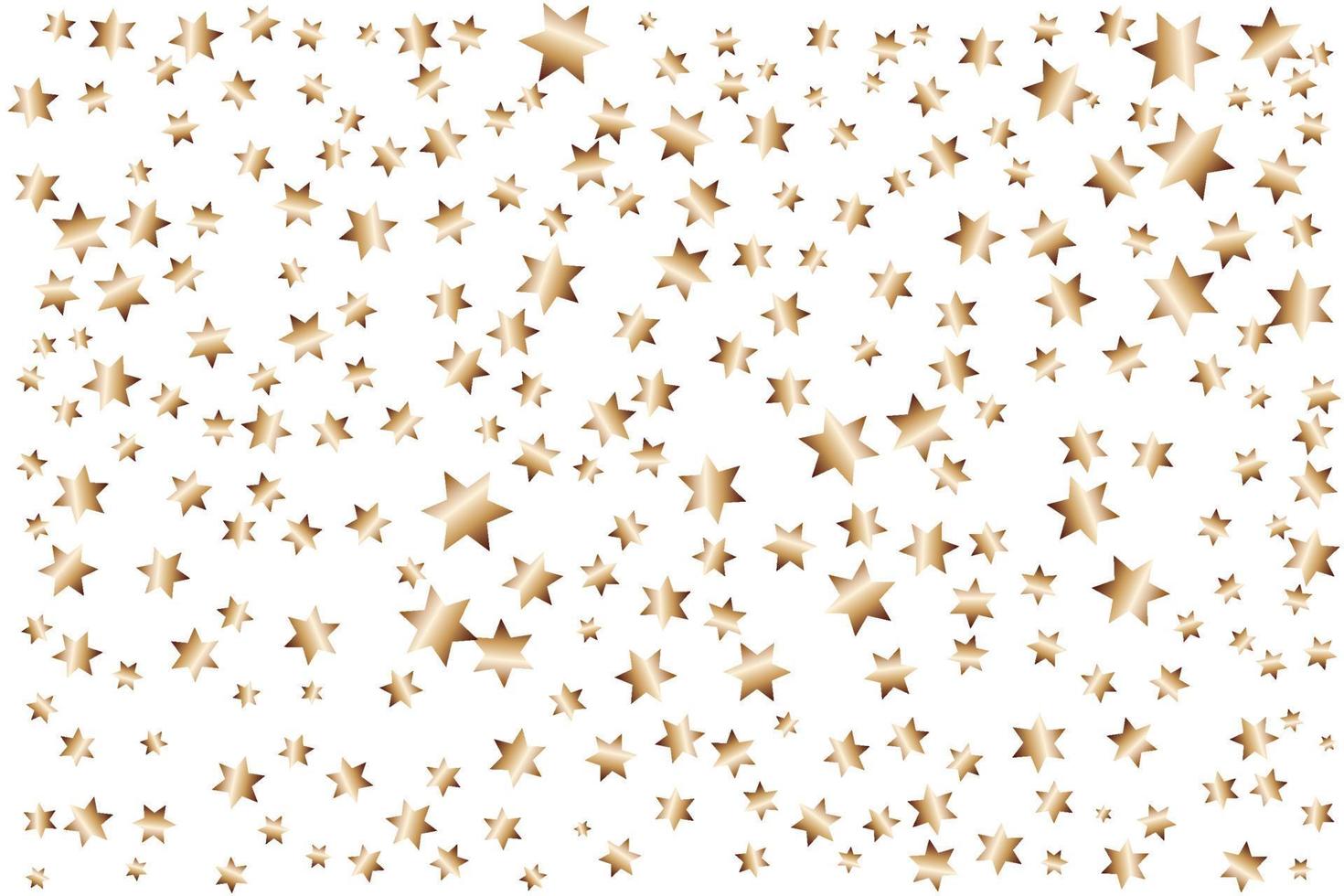 gouden sterrenpatroon op witte achtergrond vector