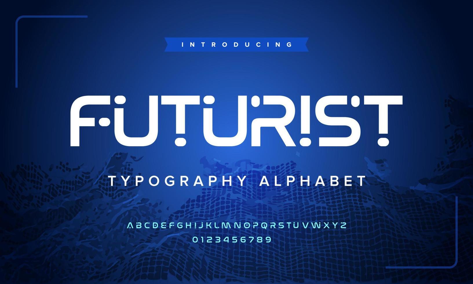 futuristisch modern technologiealfabet. abstracte sport digitale muziek typografie. vector illustratie