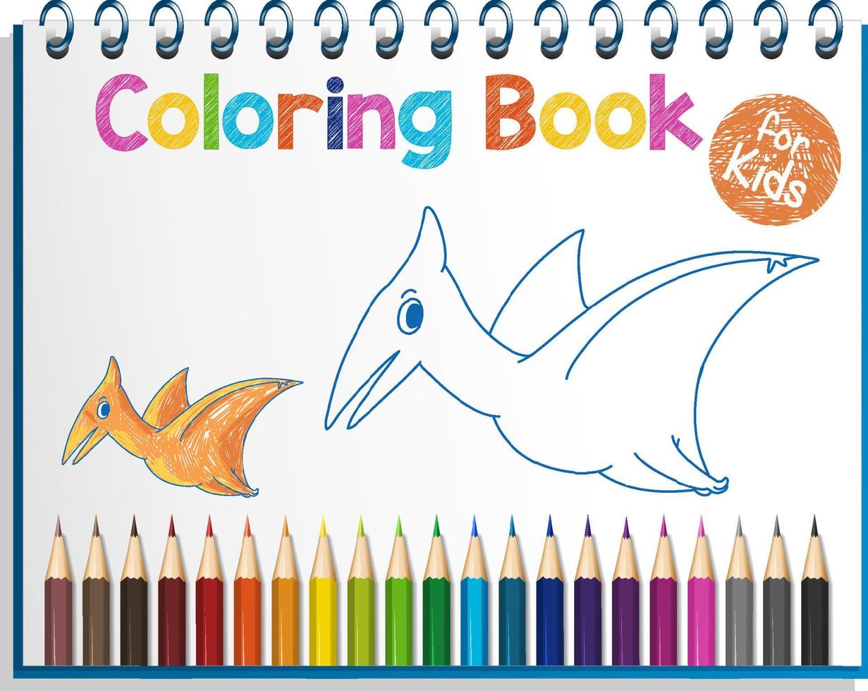 werkblad kleurboek voor kinderen vector