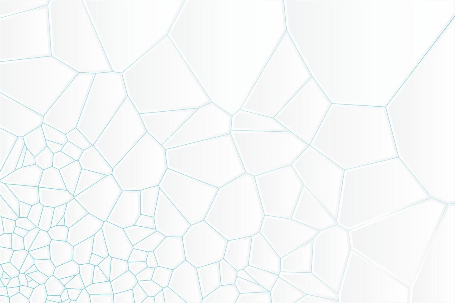 abstracte geëxtrudeerde witte voronoi diagram blokken vector achtergrond. minimale lichte schone bedrijfsmuur. geometrische oppervlakteillustratie met achtergrondverlichting met kleurovergang