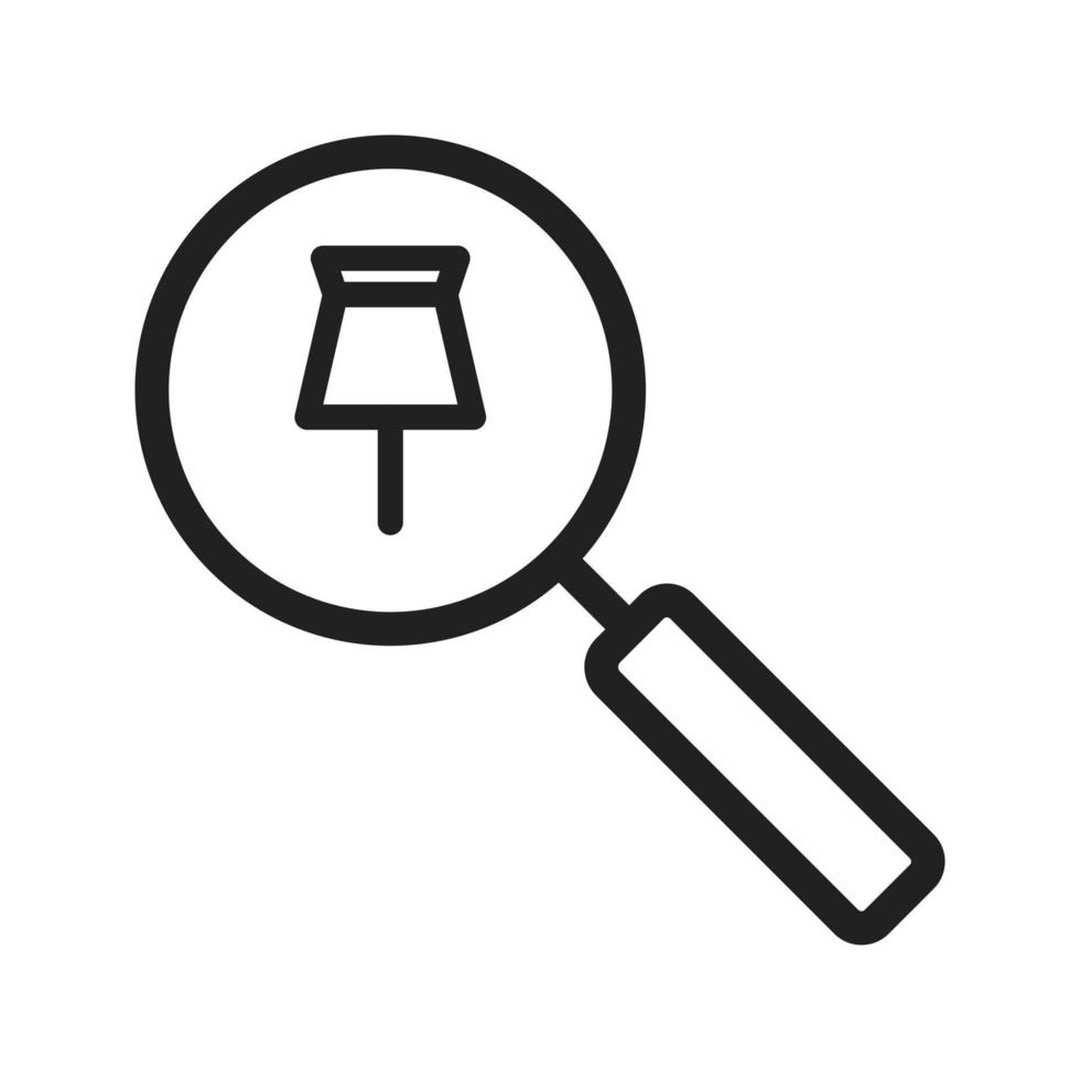 lijnpictogram voor trackingservices vector