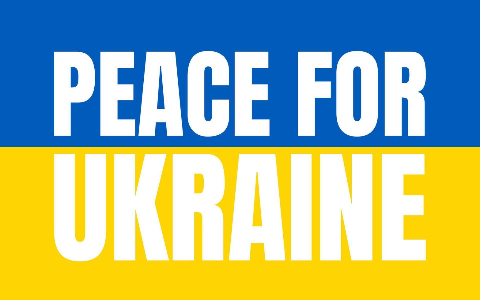 vrede voor Oekraïne banner. vector