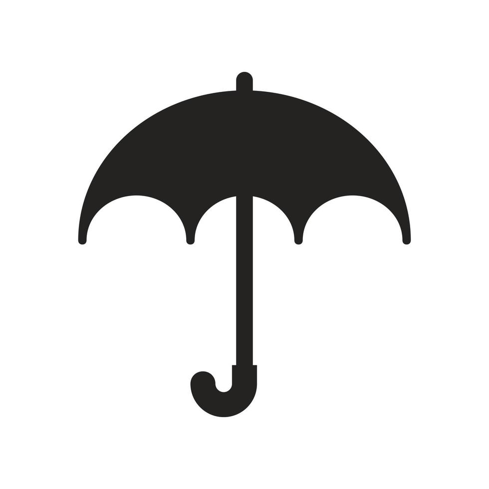 regen paraplu pictogram illustratie, solide. vector