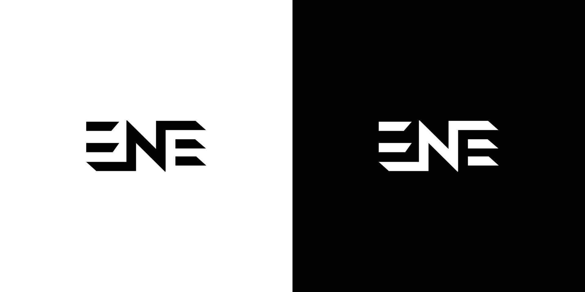 modern en sterk ene letter initialen logo ontwerp vector