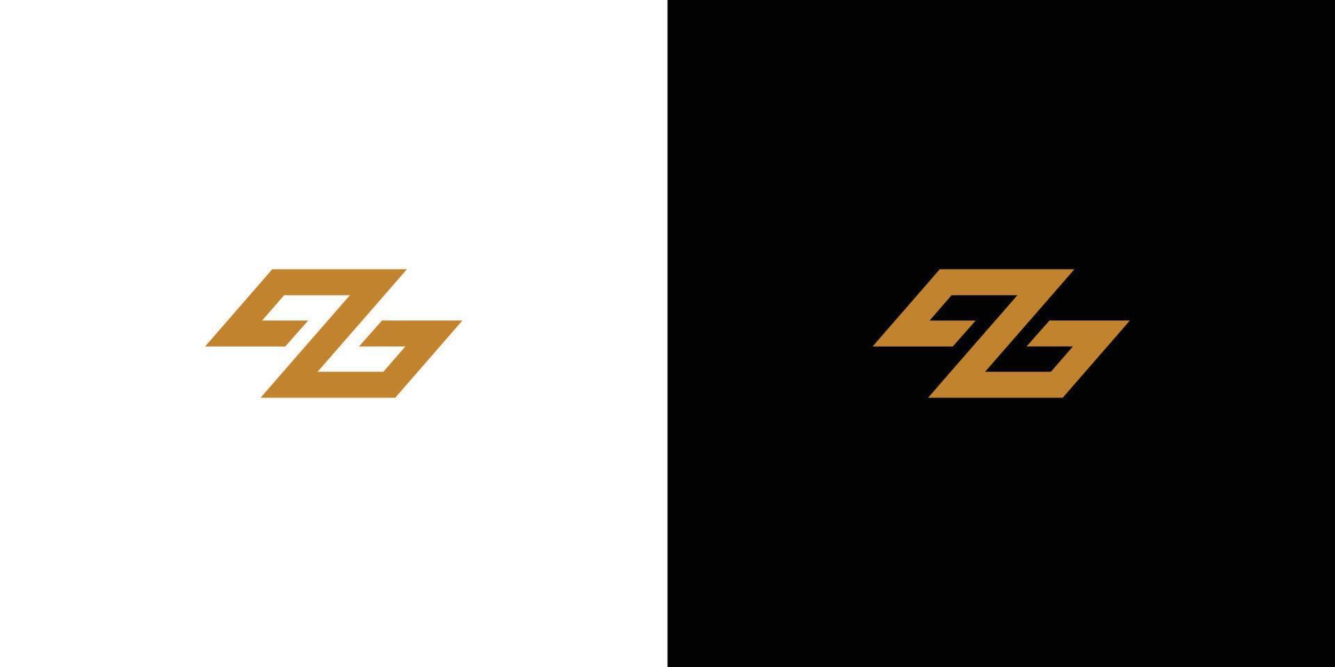 modern en uniek letter zs initialen logo ontwerp 1 vector