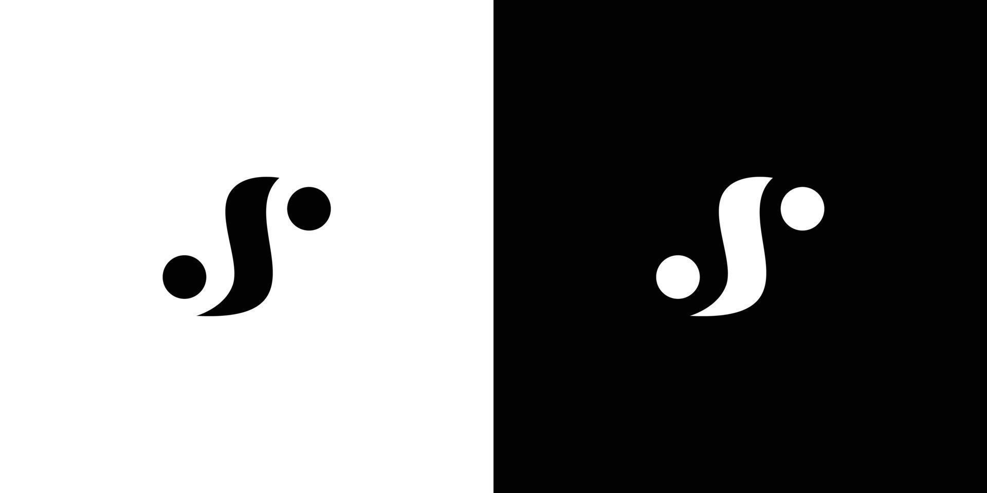 modern en eenvoudig s-letterinitialen logo-ontwerp vector