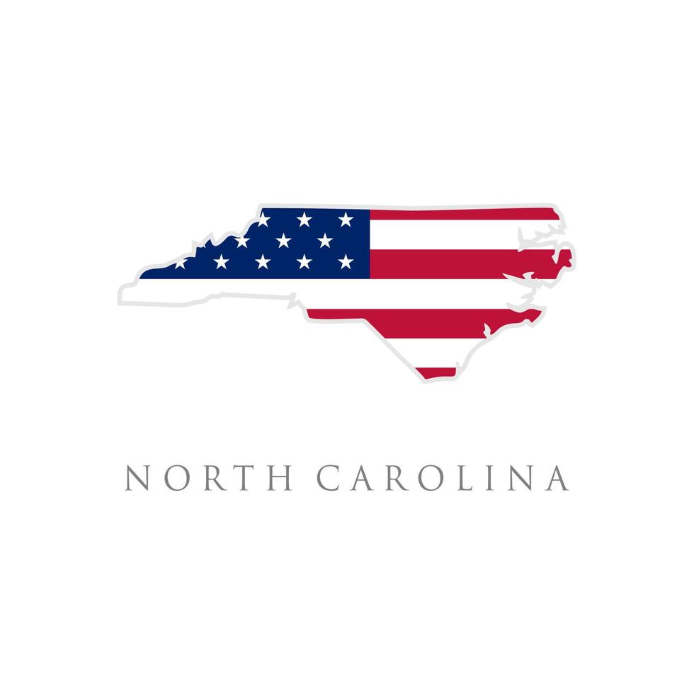 vorm van de staatskaart van Zuid-Carolina met Amerikaanse vlag. vectorillustratie. kan gebruiken voor de dag van de onafhankelijkheid van de Verenigde Staten van Amerika, nationalisme en patriottisme. usa vlag ontwerp vector