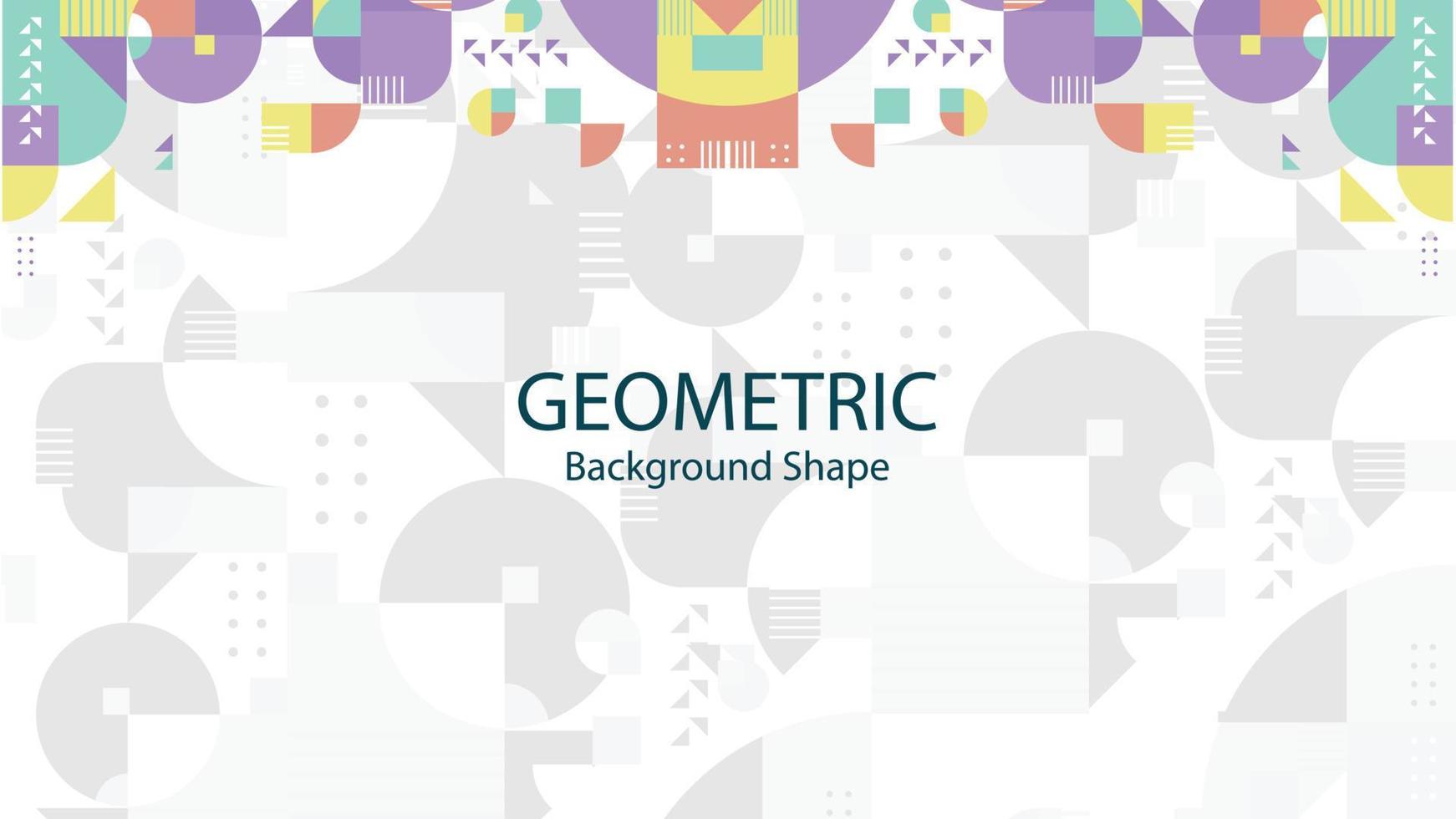 geometrische kleur achtergrond vorm vector grafisch ontwerpsjabloon