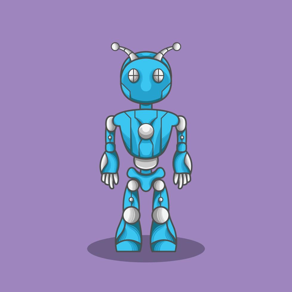 insect robot mecha mascotte vector