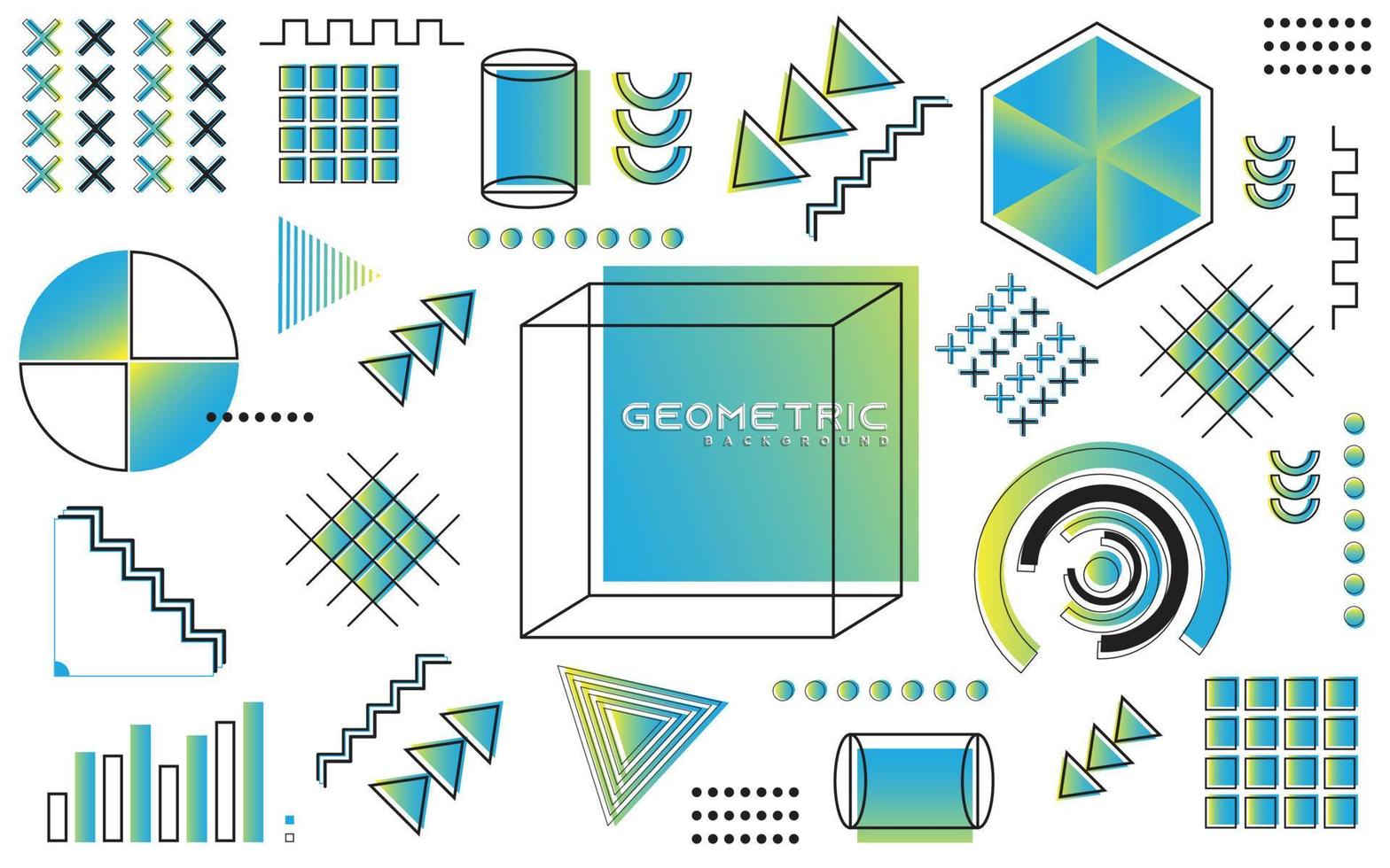 geometrisch memphis-ontwerp, minimale naadloze achtergrond, vectorontwerp. coole futuristische moderne flat. vector