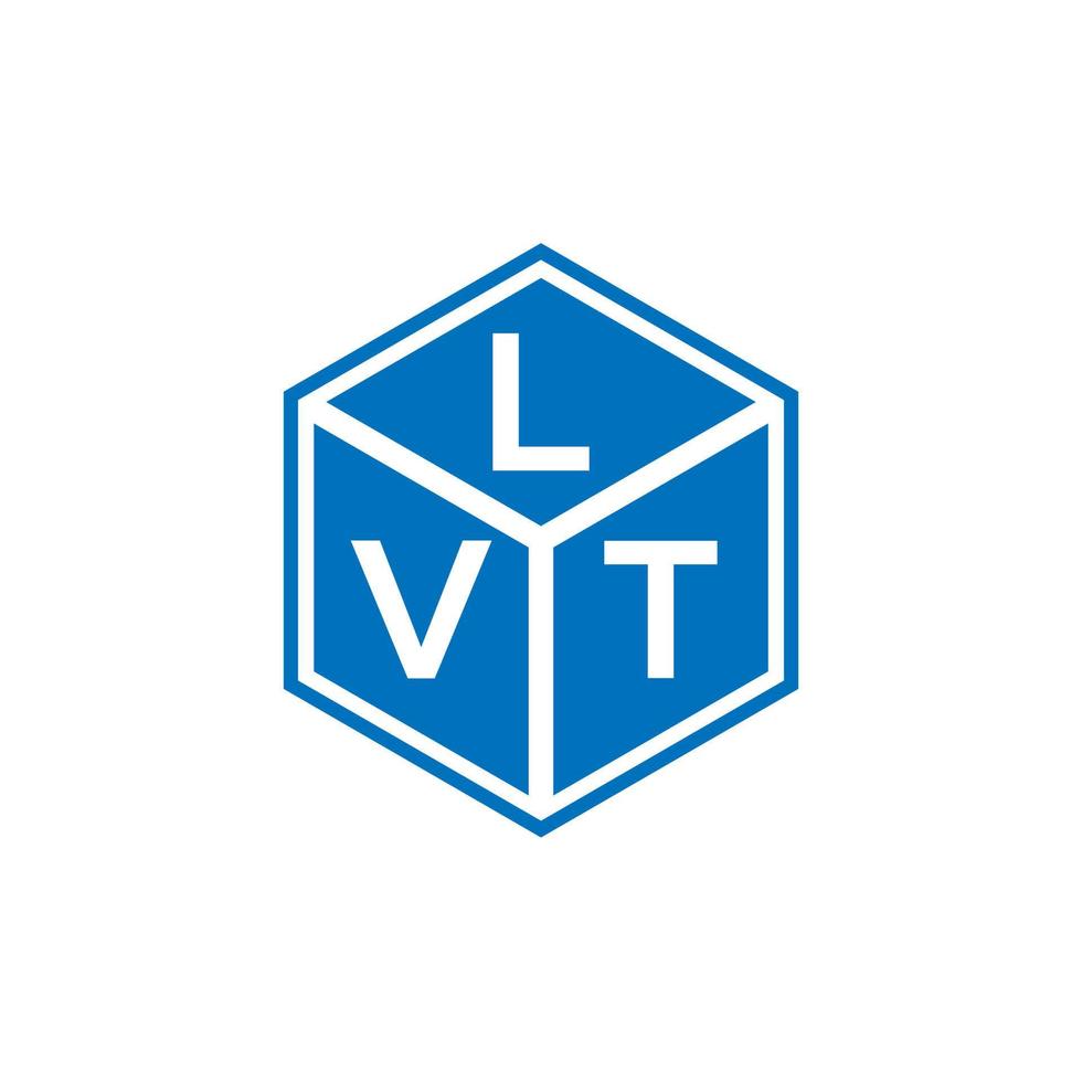 lvt brief logo ontwerp op zwarte achtergrond. lvt creatieve initialen brief logo concept. lvt-briefontwerp. vector